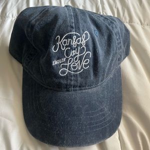 Navy blueish/ dark grey Kansas City hat💙